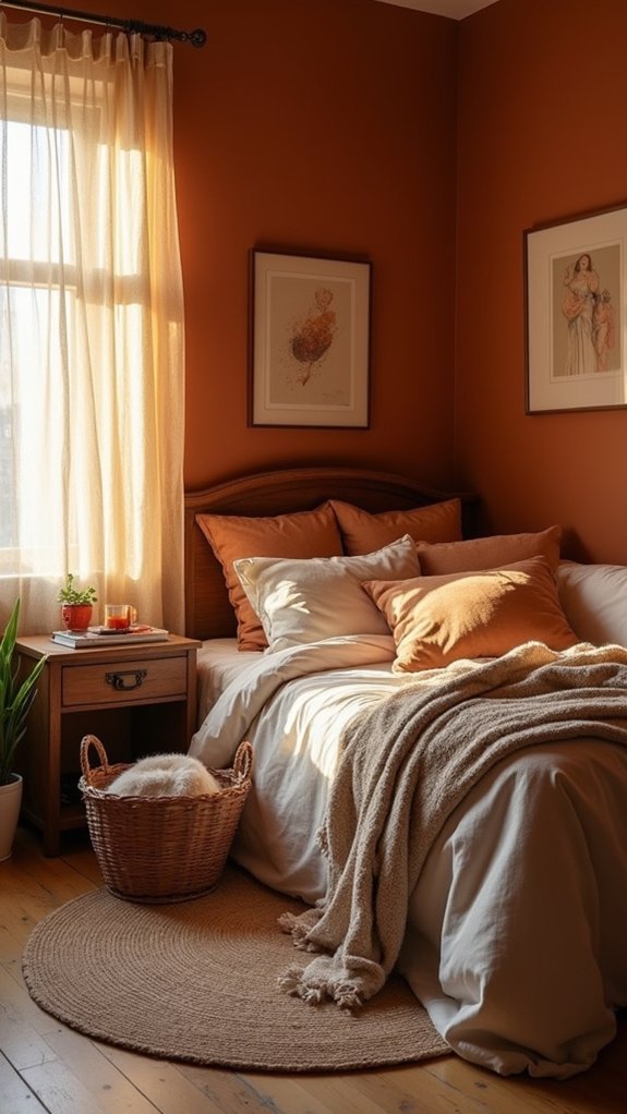 warm colors for comfort
