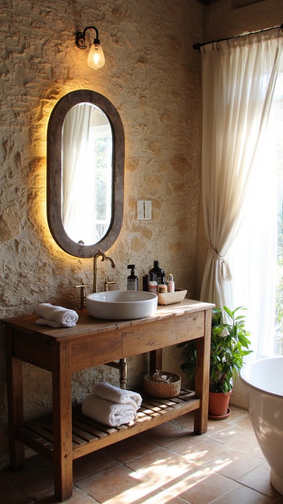 ambient backlit mirror lighting