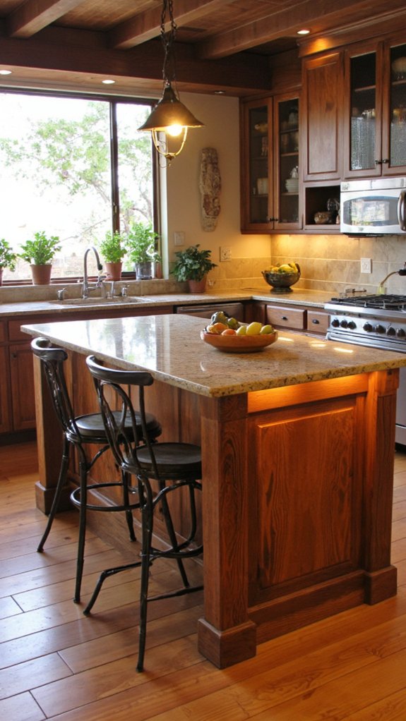 artistic illuminated kitchen ambiance