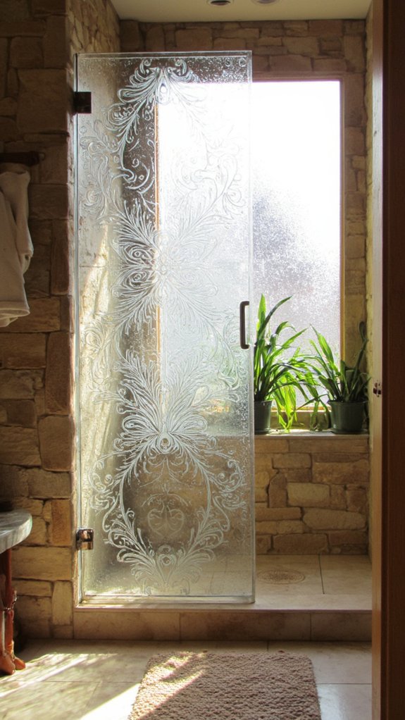 artistic vintage shower screens