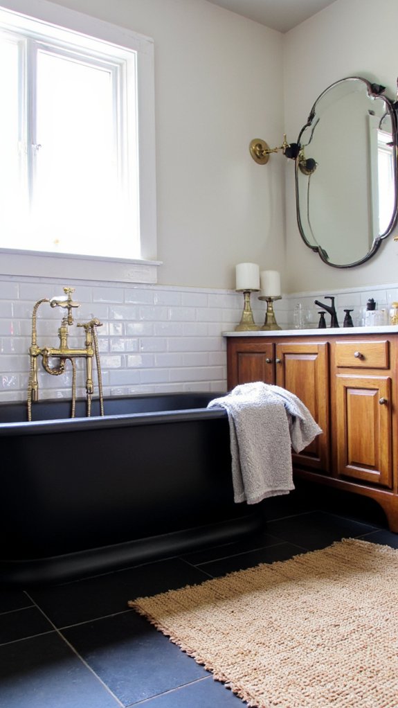 bold black brass elegance