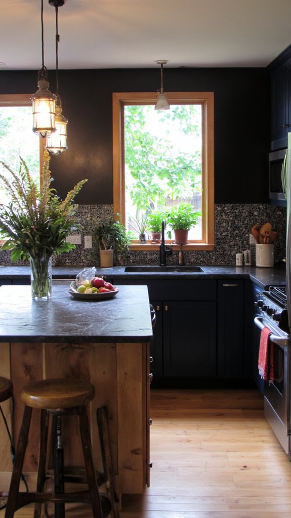 bold black quartz elegance