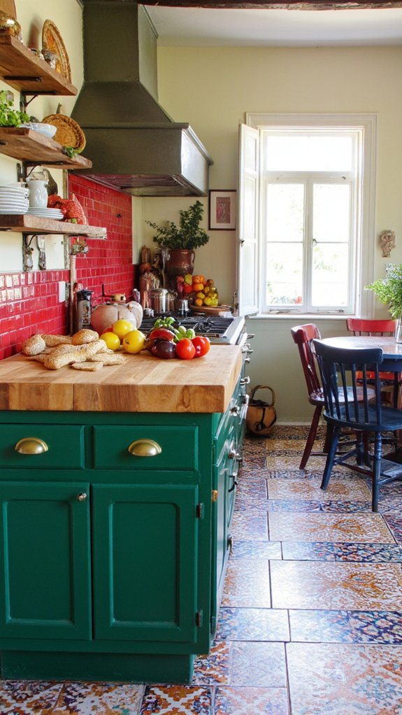 bold color kitchen designs
