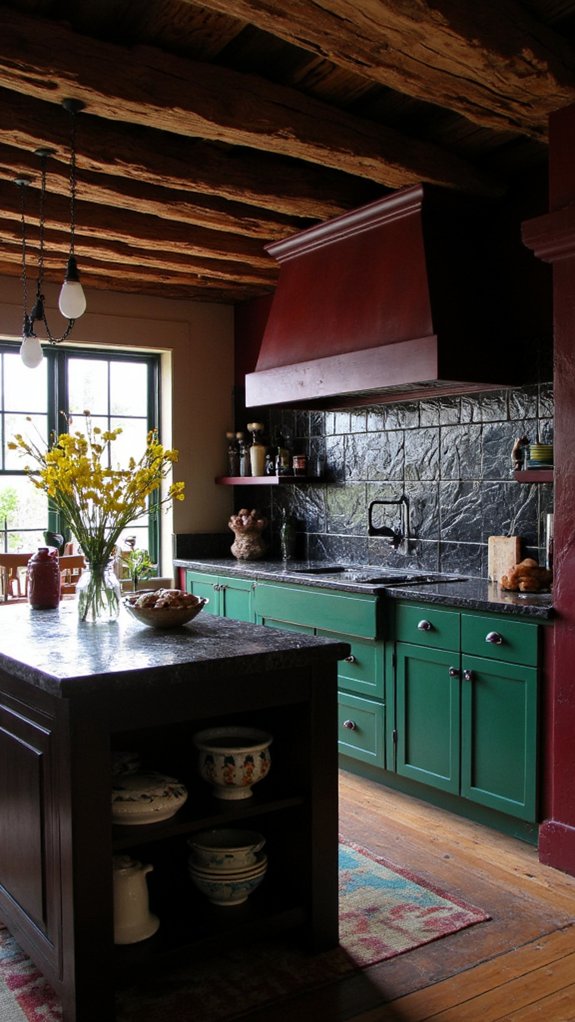 bold color kitchen transformation