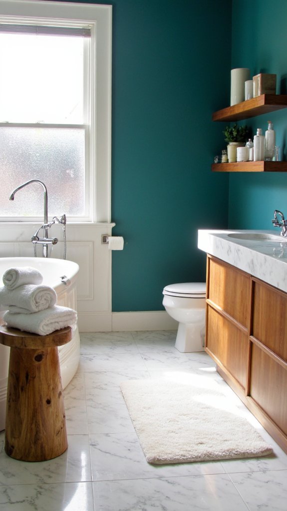 bold elegance in bathrooms