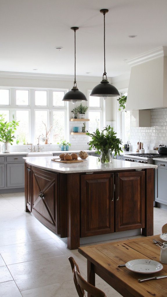 bold geometric kitchen design