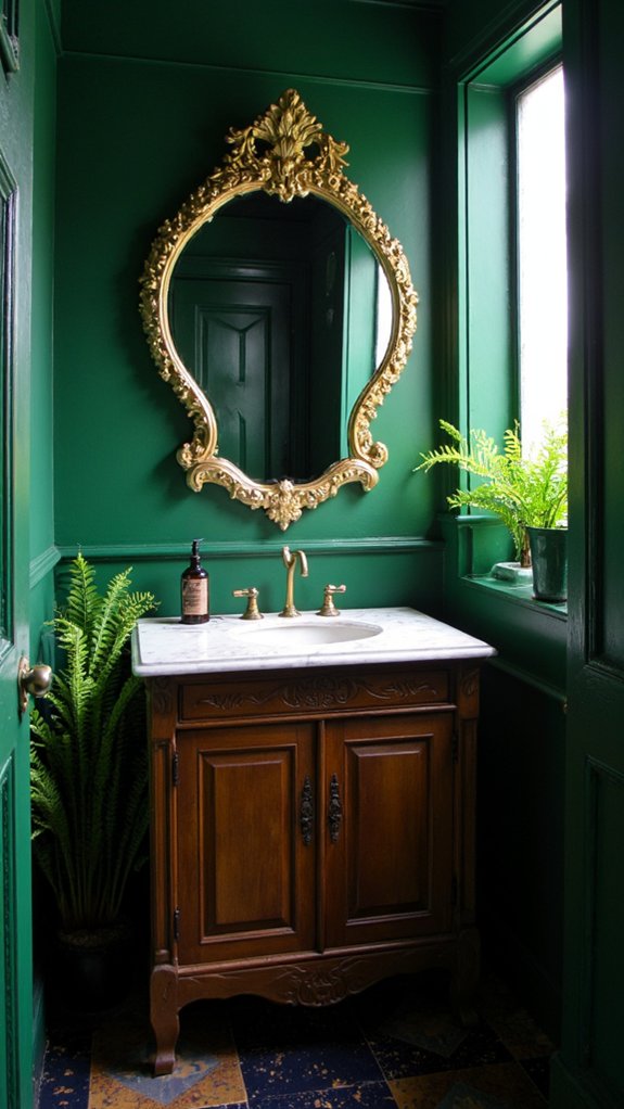 bold jewel tones accents