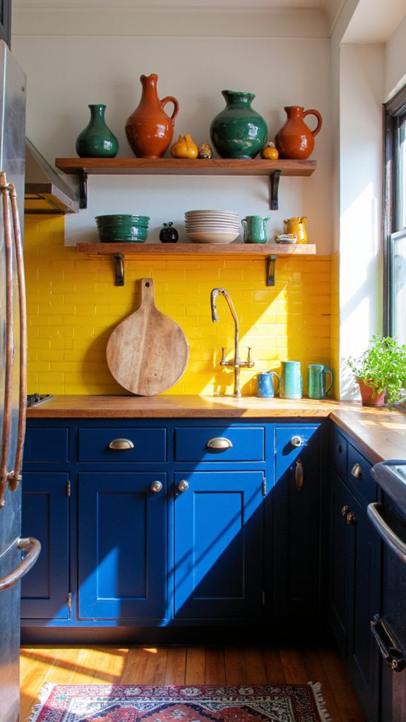 bold kitchen color combinations