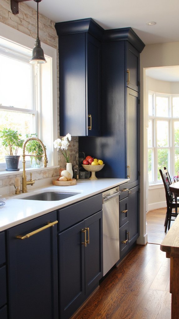 bold navy bright white