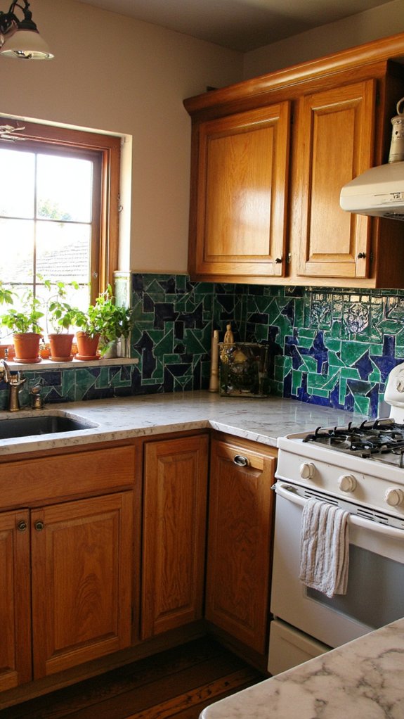 bold statement backsplash ideas