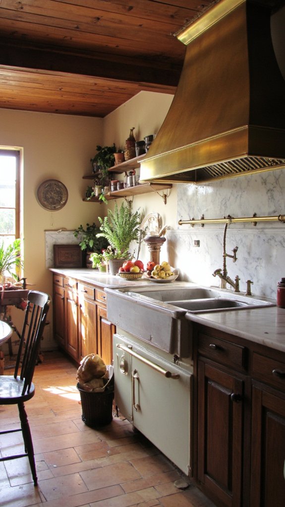 brass luxury kitchen statement