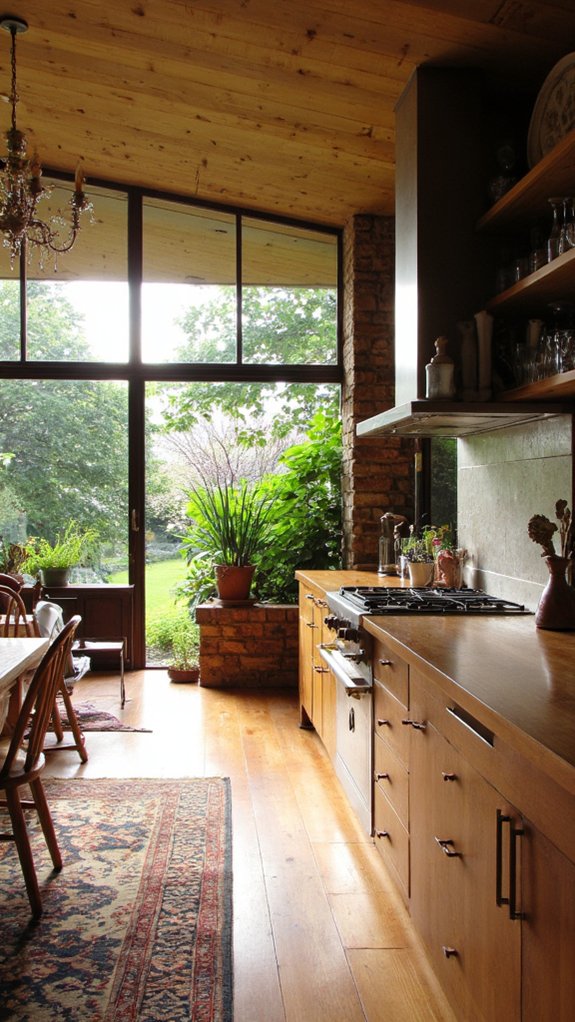 bright airy kitchen views