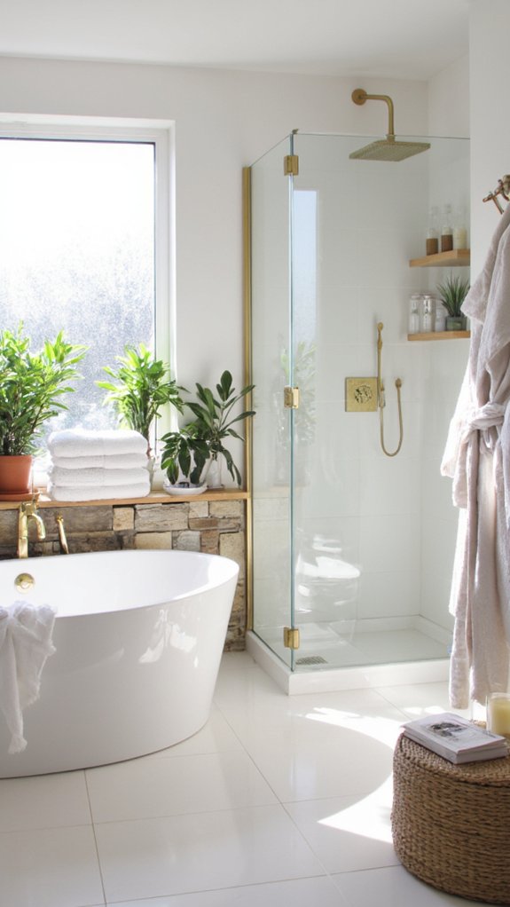 bright scandinavian bathroom design