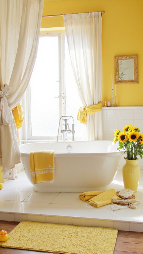 bright yellow pure white