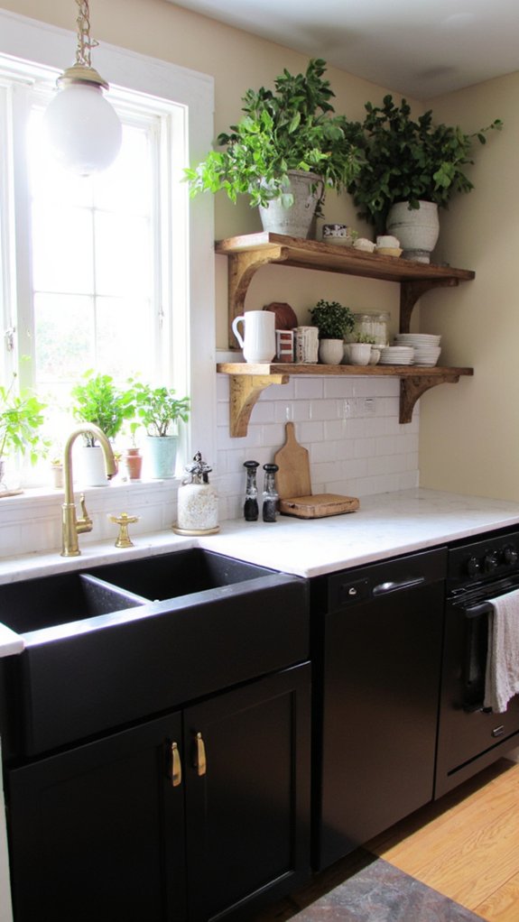 brushed gold and matte elegance