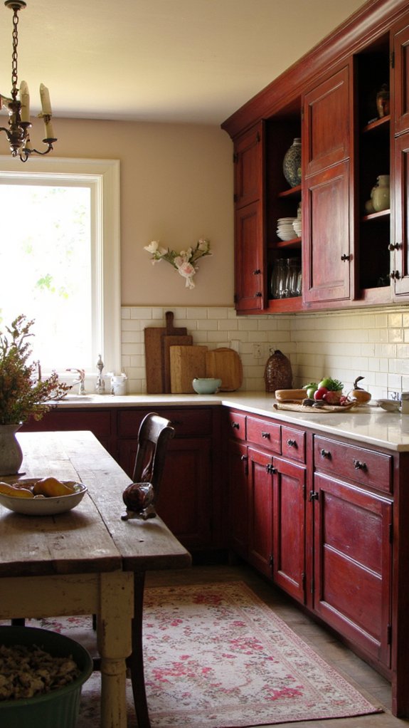 burgundy and cream elegance