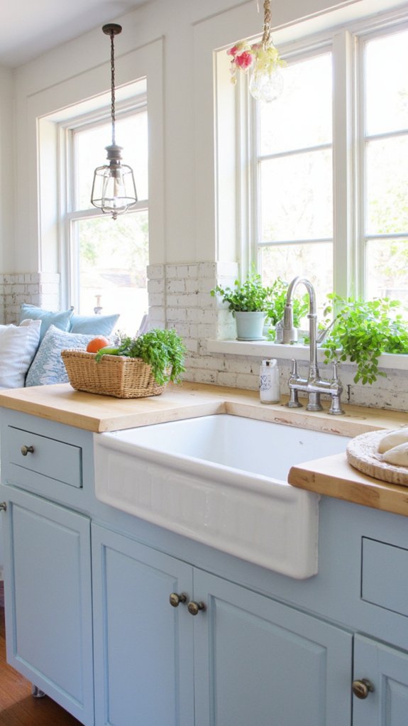 calm and fresh kitchen