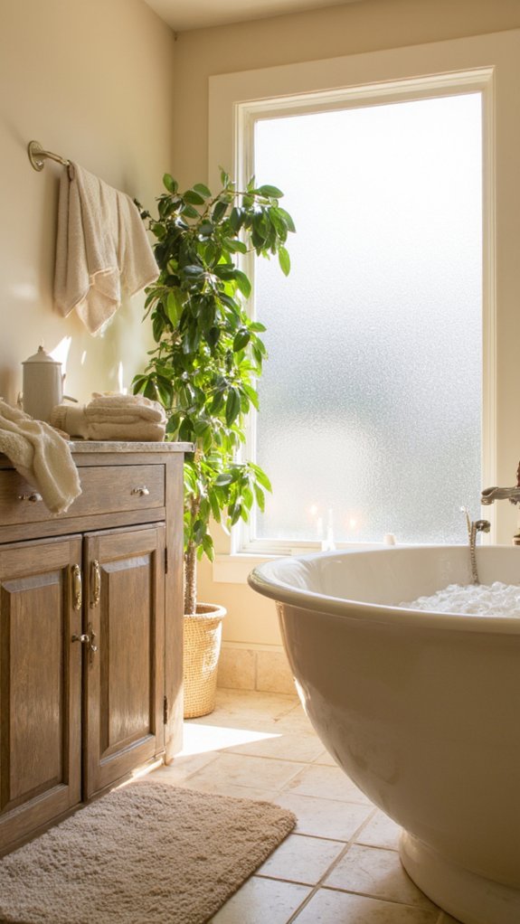 calming bathroom retreat ambiance