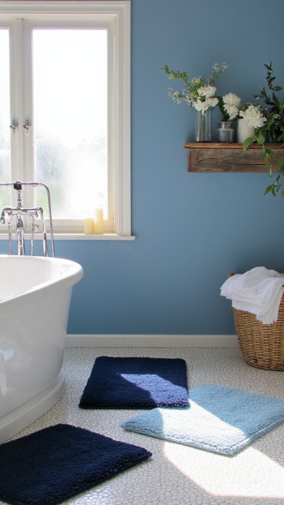 calming spa like bathroom decor