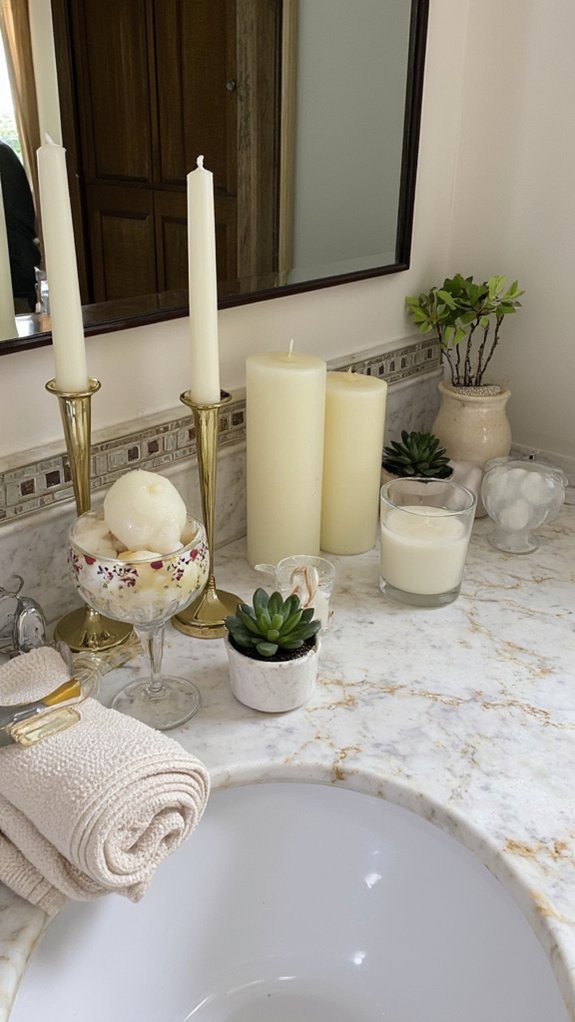 candle arrangements enhance ambiance