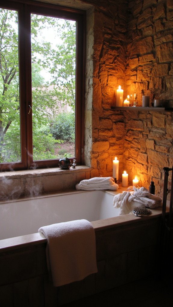 candlelight creates calming atmosphere