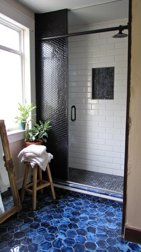 captivating modern hexagonal tiles