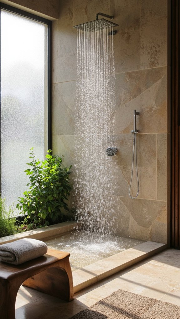 cascading water for relaxation