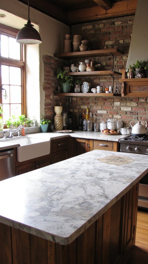 charming earthy kitchen surfaces