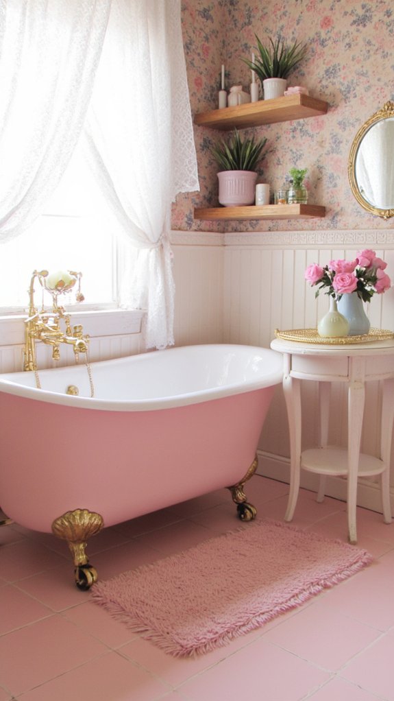 charming feminine bathroom accessories