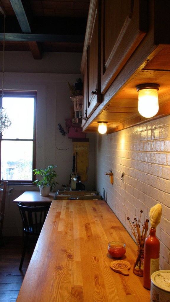 charming under cabinet lighting