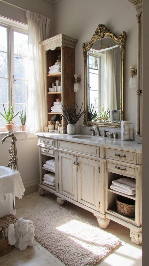 chic bathroom storage solutions