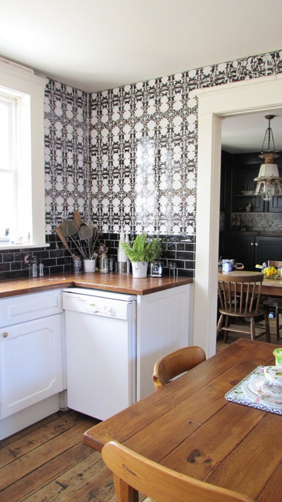 chic black and white