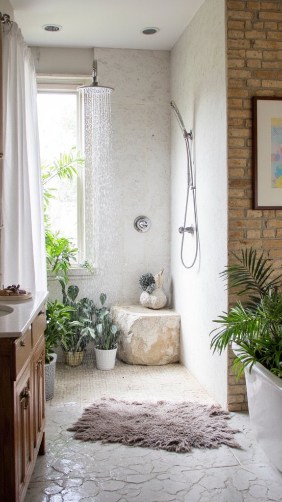 chic luxurious rainfall showerheads