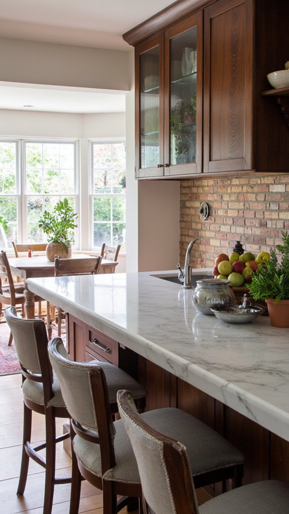 chic luxury kitchen island