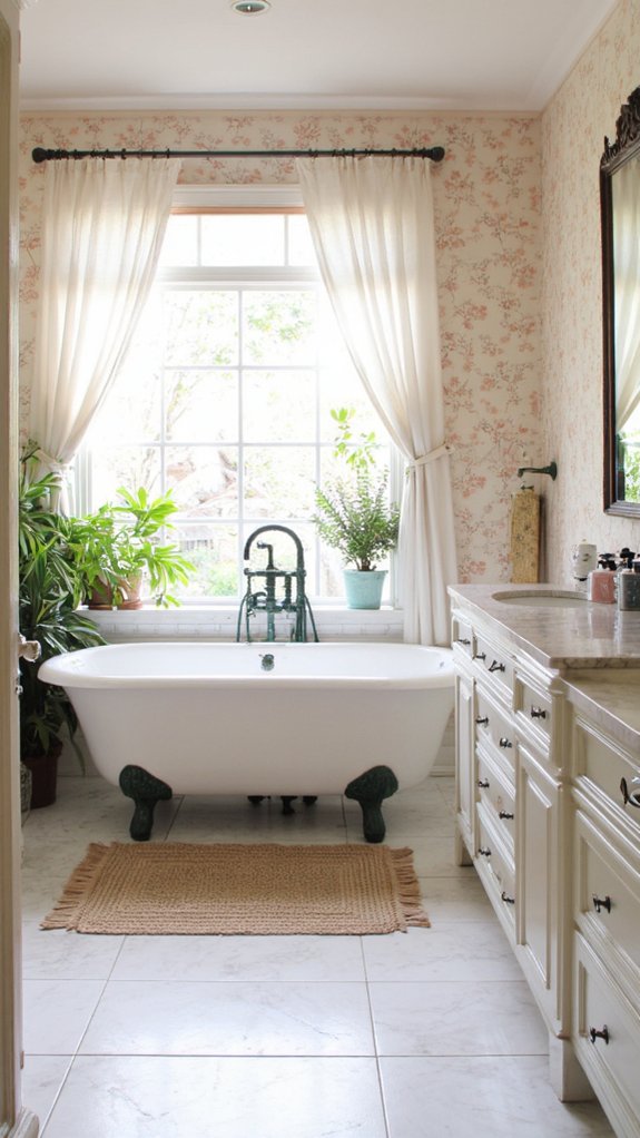 chic pastel and dark accents