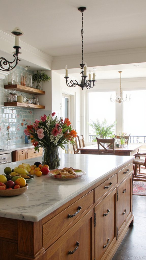 coastal chic kitchen design