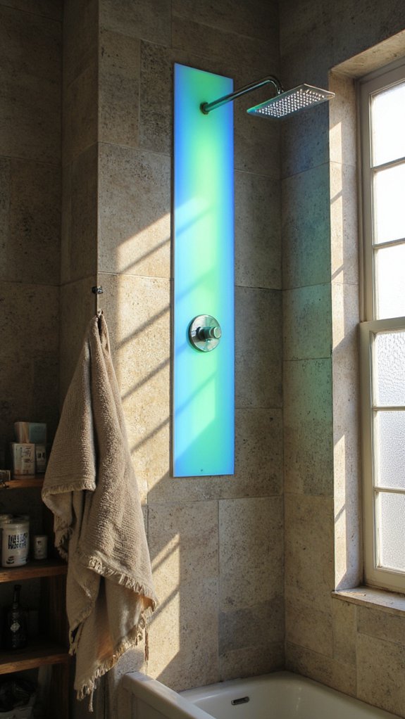 color changing shower experience