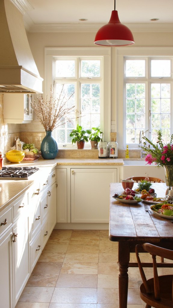 colorful kitchen design accents