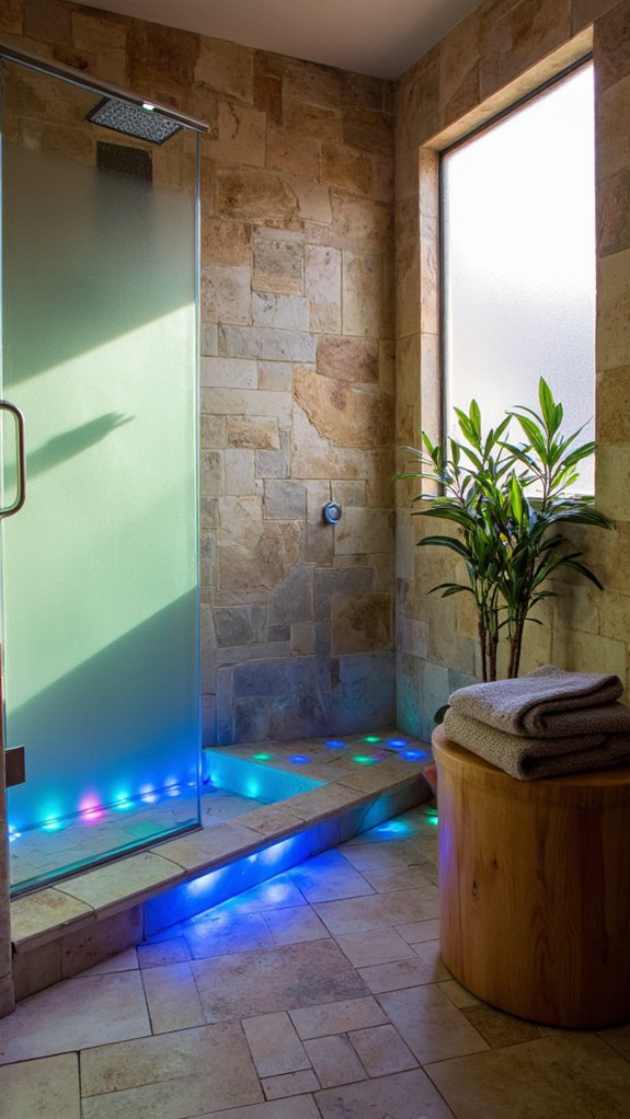 colorful rejuvenating shower experience