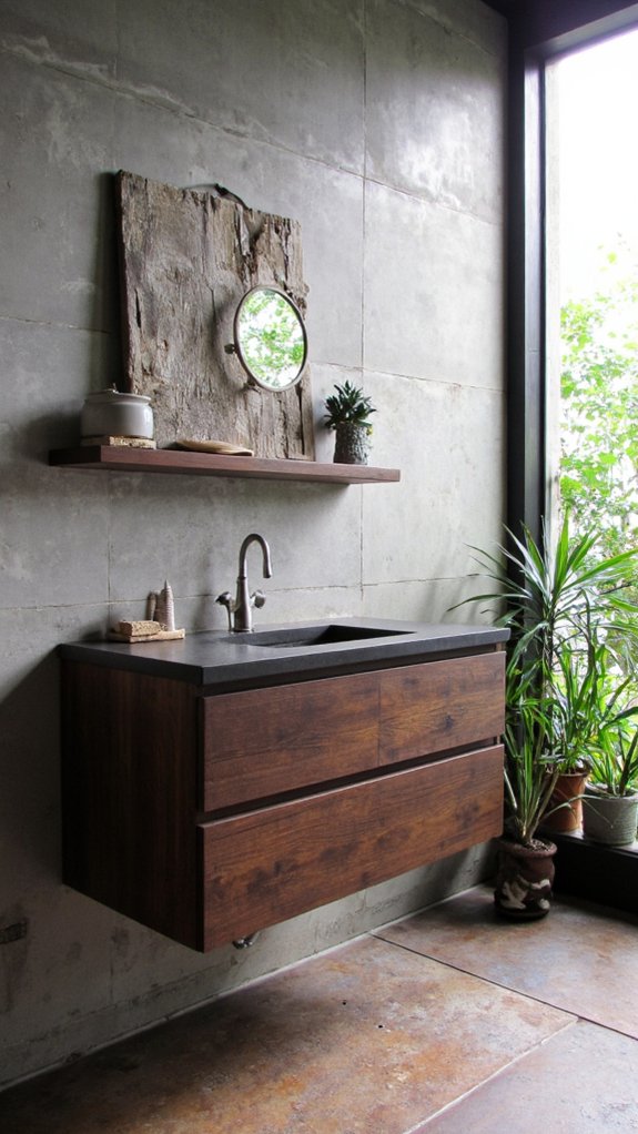 concrete and metal elegance