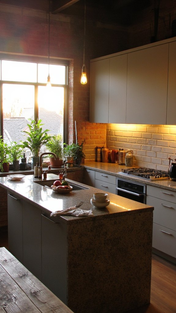cozy ambient kitchen lighting