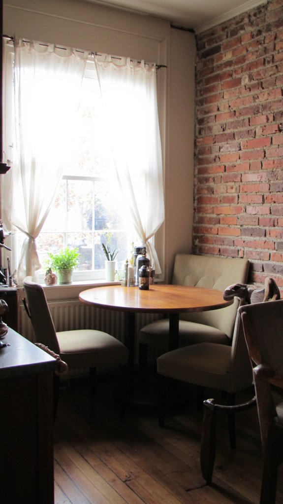cozy breakfast nook design