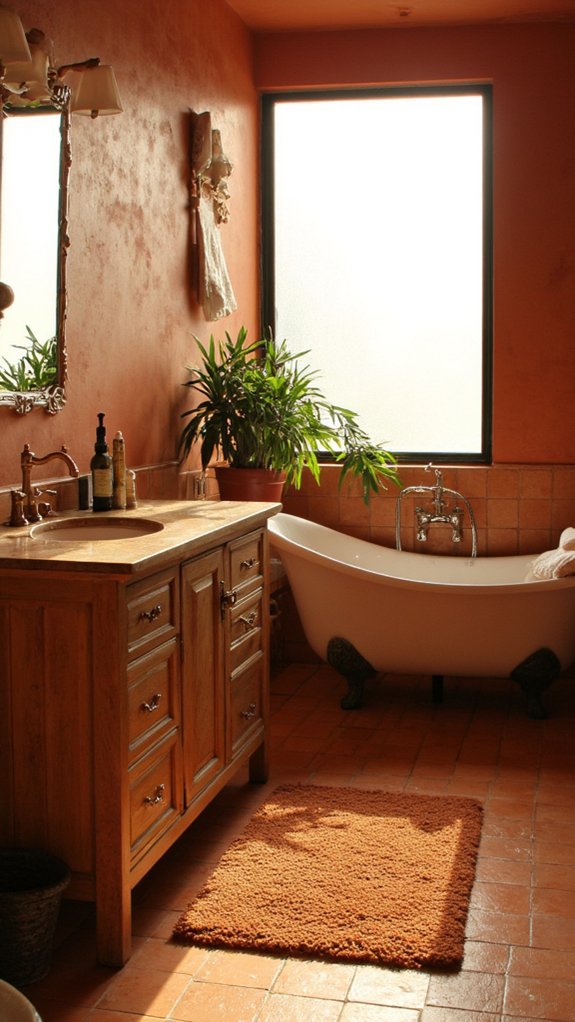 cozy earthy bathroom retreat