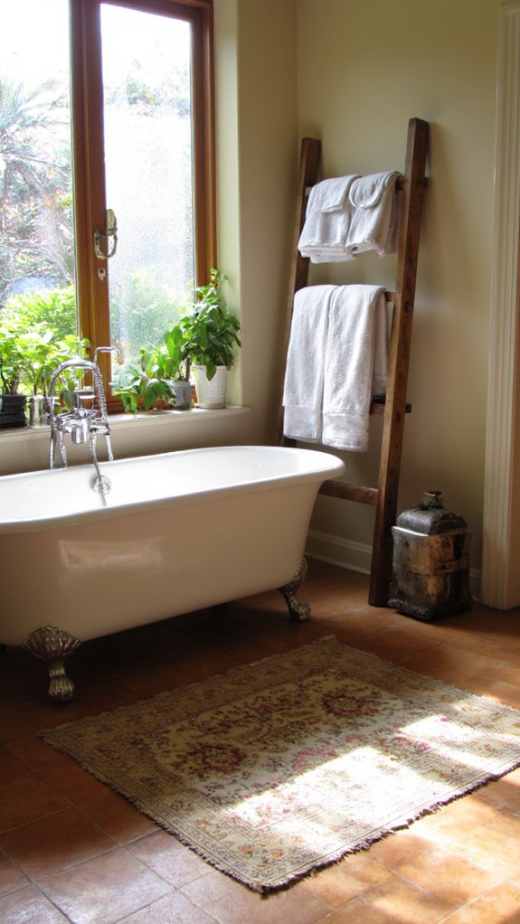 cozy heated bathroom floors