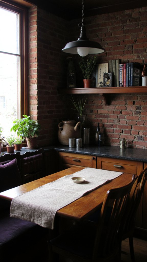 cozy nook with natural elements