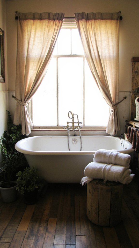 cozy organic linen drapes