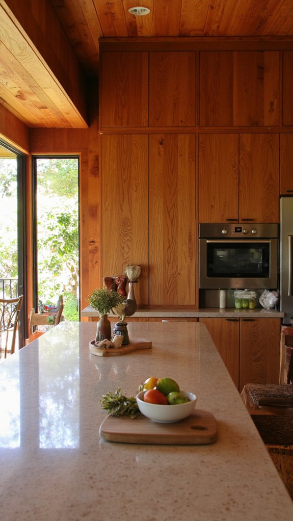 cozy stylish wood panels