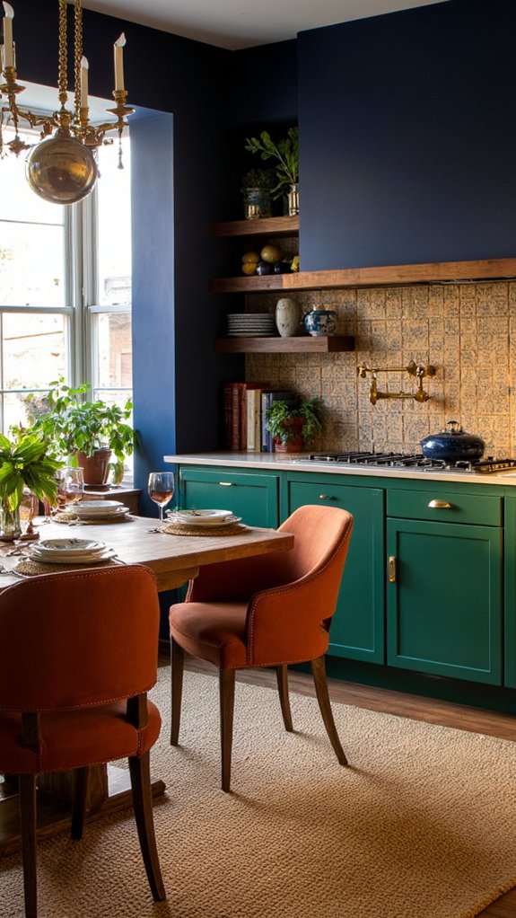 cozy upscale kitchen colors