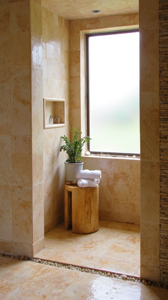 cozy warm shower retreat