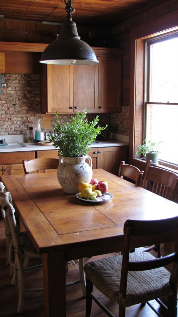 cozy warm wood finishes